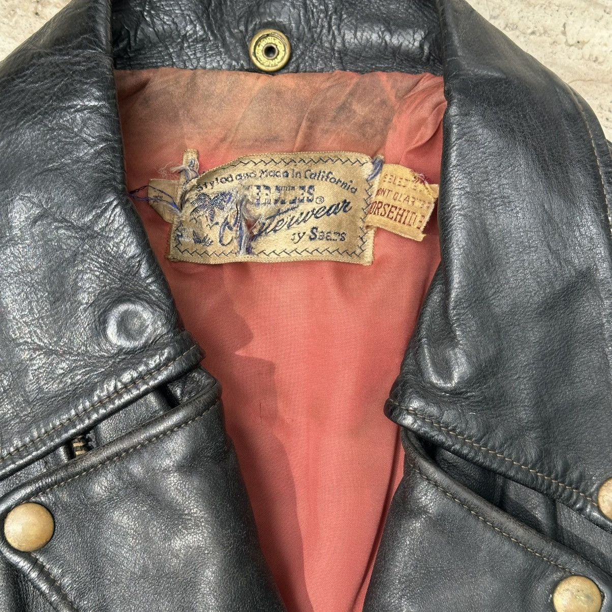 Buco Original Vintage 50s Hercules D Pocket Motorcycle Horsehide Size US M / EU 48-50 / 2 - 3 Thumbnail