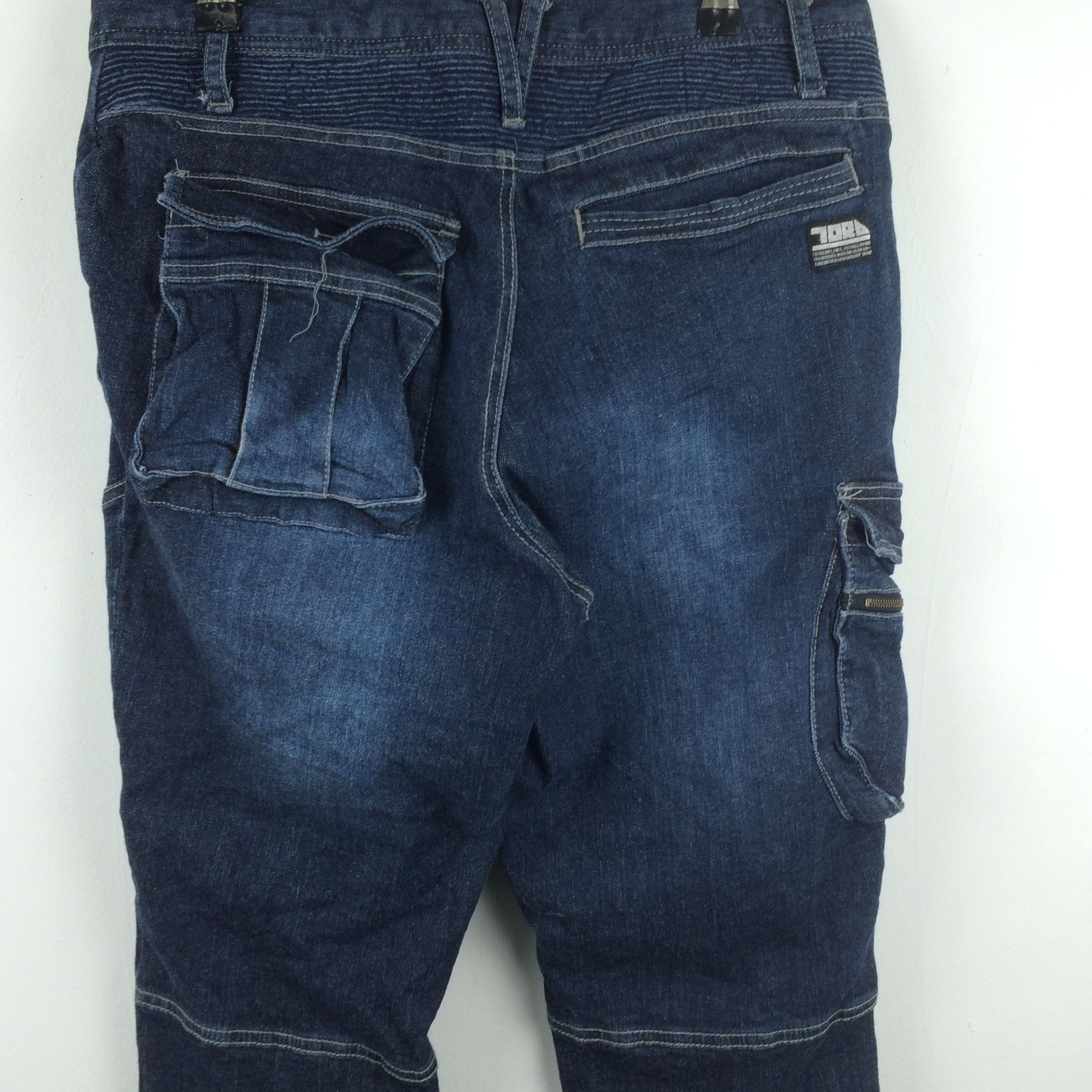 Japanese Brand X204 JAPAN WORKWEAR TORA CARGO MULTI POCKET JEANS Size US 34 / EU 50 - 4 Thumbnail