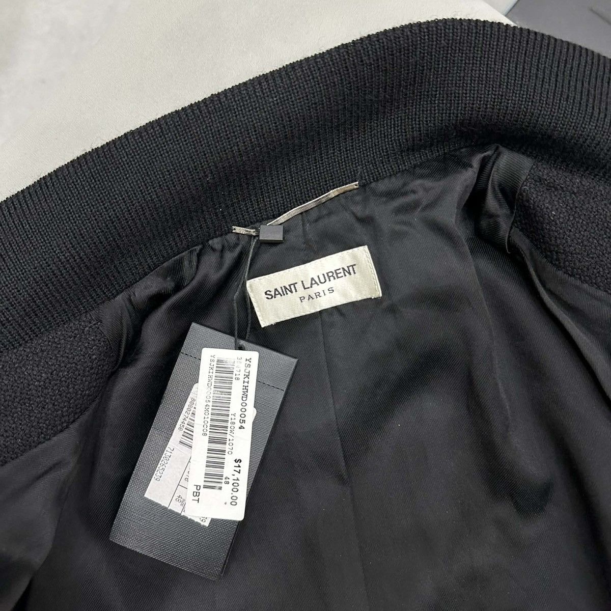 Saint Laurent Paris HEDI SLIMANE X SAINT LAURENT SS18 BLACK TEDDY JACKET IT48 Size US M / EU 48-50 / 2 - 4 Thumbnail