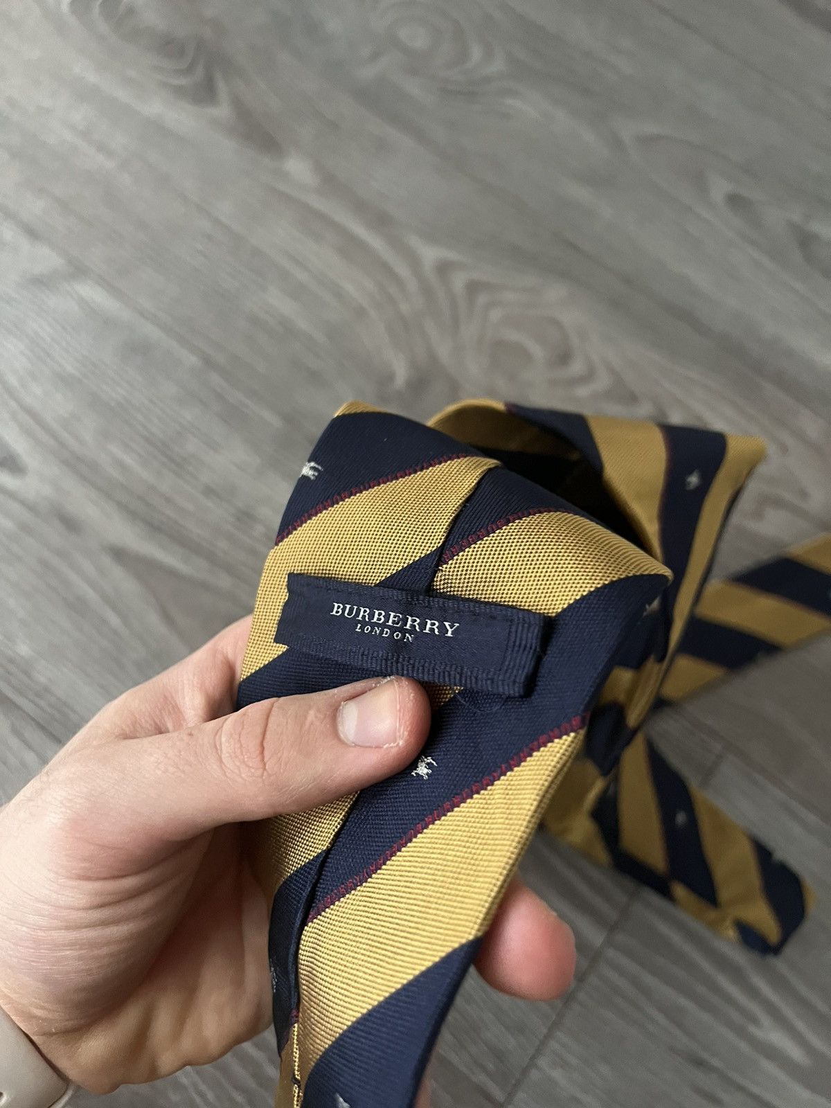 Burberry × Vintage ‼️Vintage Monogram Burberry London Luxury Silk Tie‼️ Size ONE SIZE - 3 Thumbnail
