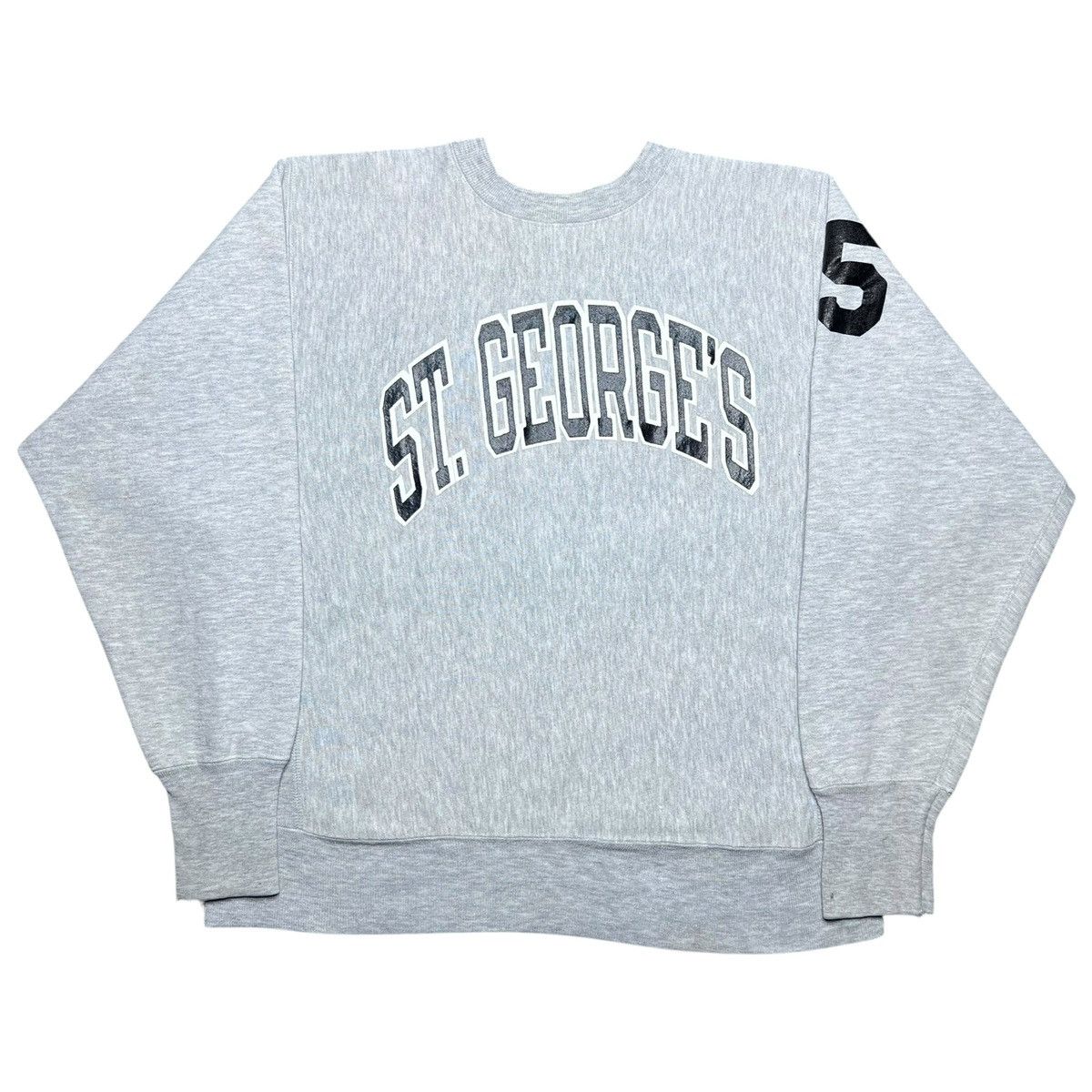 Champion Vintage 1990s Champion Reverse Weave St. Georges Sweatshirt Size US L / EU 52-54 / 3 - 1 Thumbnail