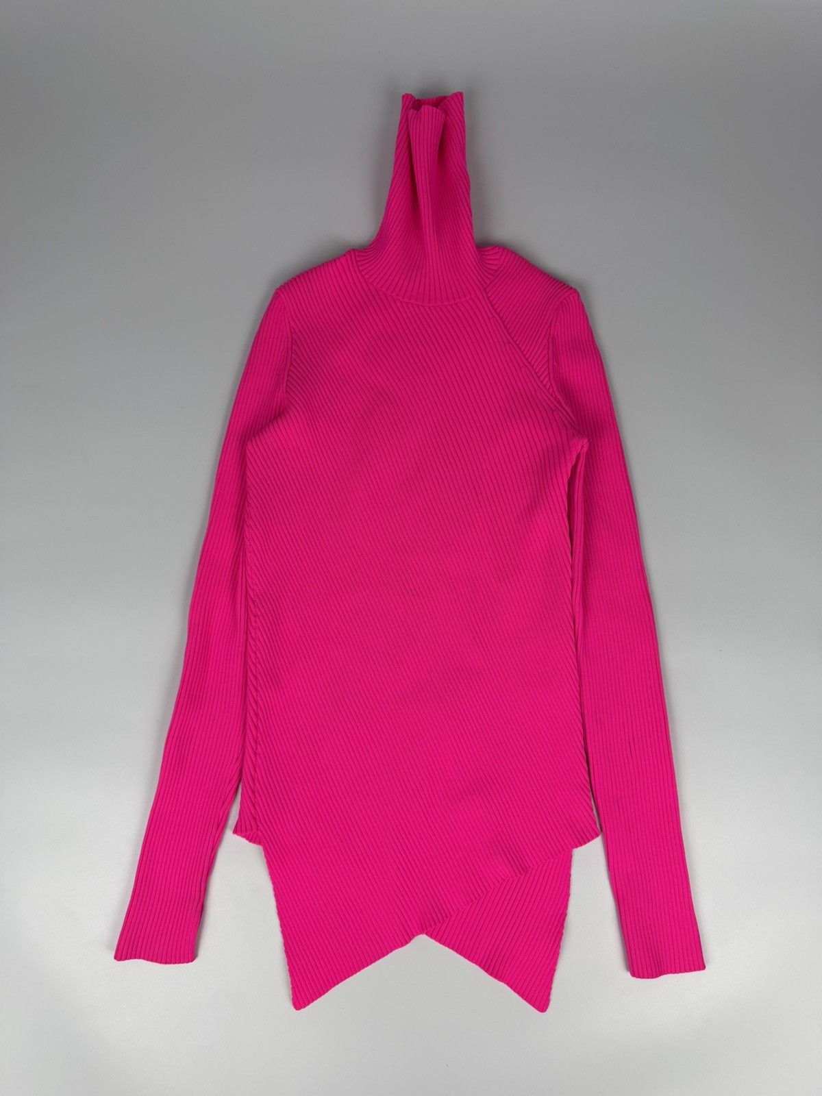 Balenciaga Balenciaga Pink Pleated Turtle Neck Size S / US 4 / IT 40 - 4 Thumbnail