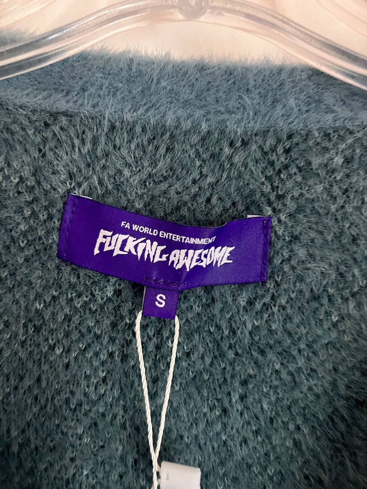 Fucking Awesome NWT Fucking Awesome Acid Hairy Cardigan Teal Blue S Size US S / EU 44-46 / 1 - 5 Thumbnail
