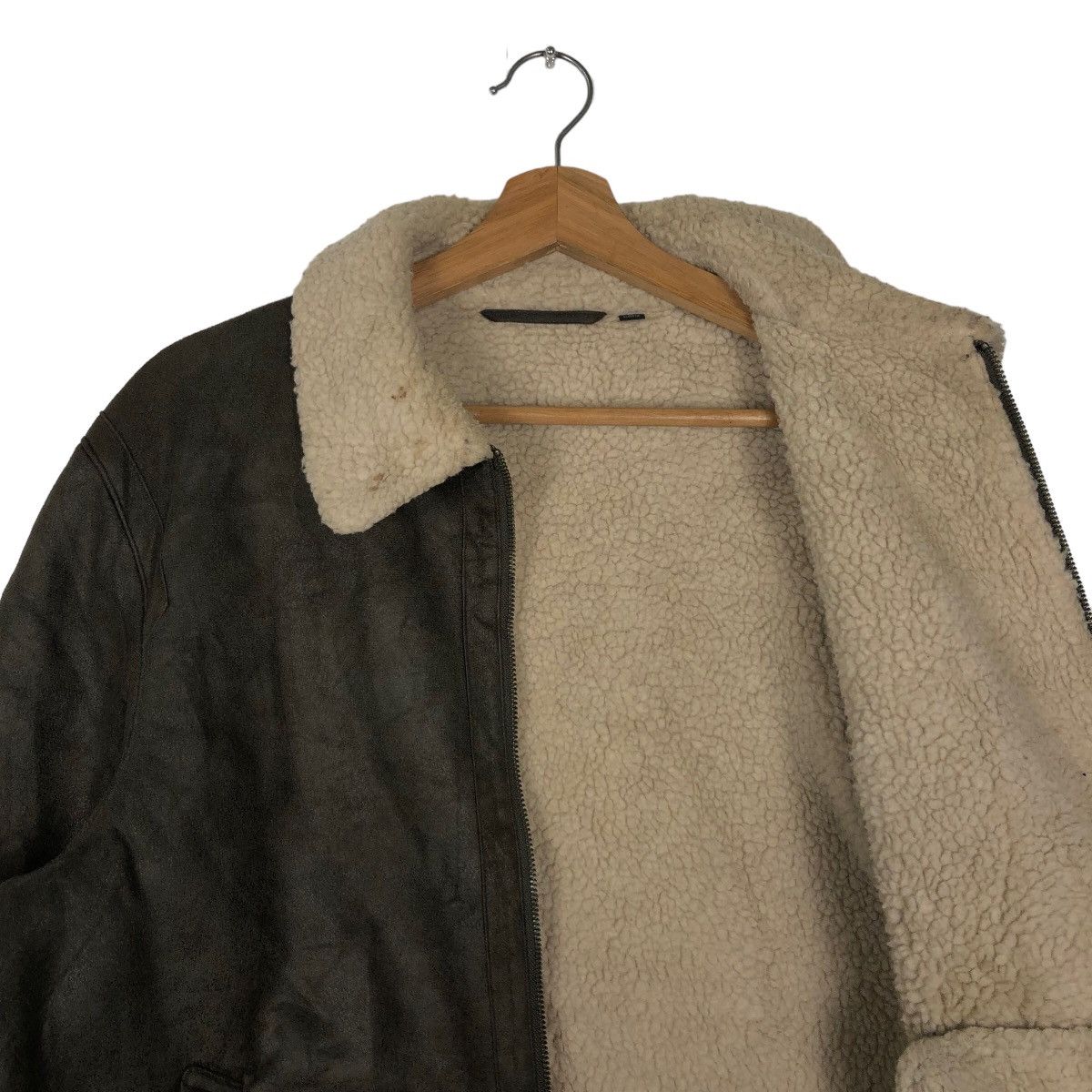Japanese Brand 🔥90’s VINTAGE SOFT LEATHER JACKET SHERLING UNIQLO JAPAN Size US XL / EU 56 / 4 - 10 Thumbnail