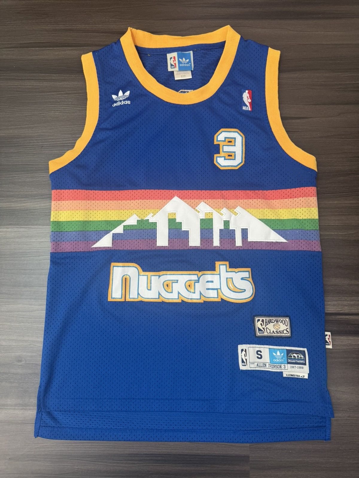 Adidas Denver Nuggets Allen Iverson #3 NBA Hardwood Classics Jersey Size US S / EU 44-46 / 1 - 1 Thumbnail