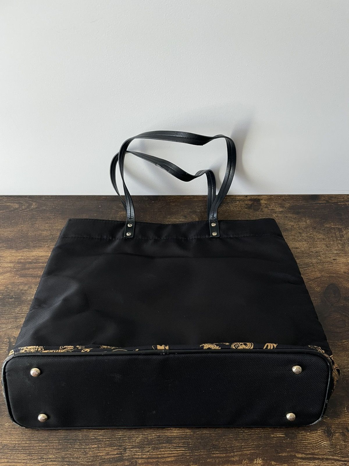 Versace Versace Parfums Weekender Tote Bag Barocco Black/Gold RARE Size ONE SIZE - 3 Thumbnail