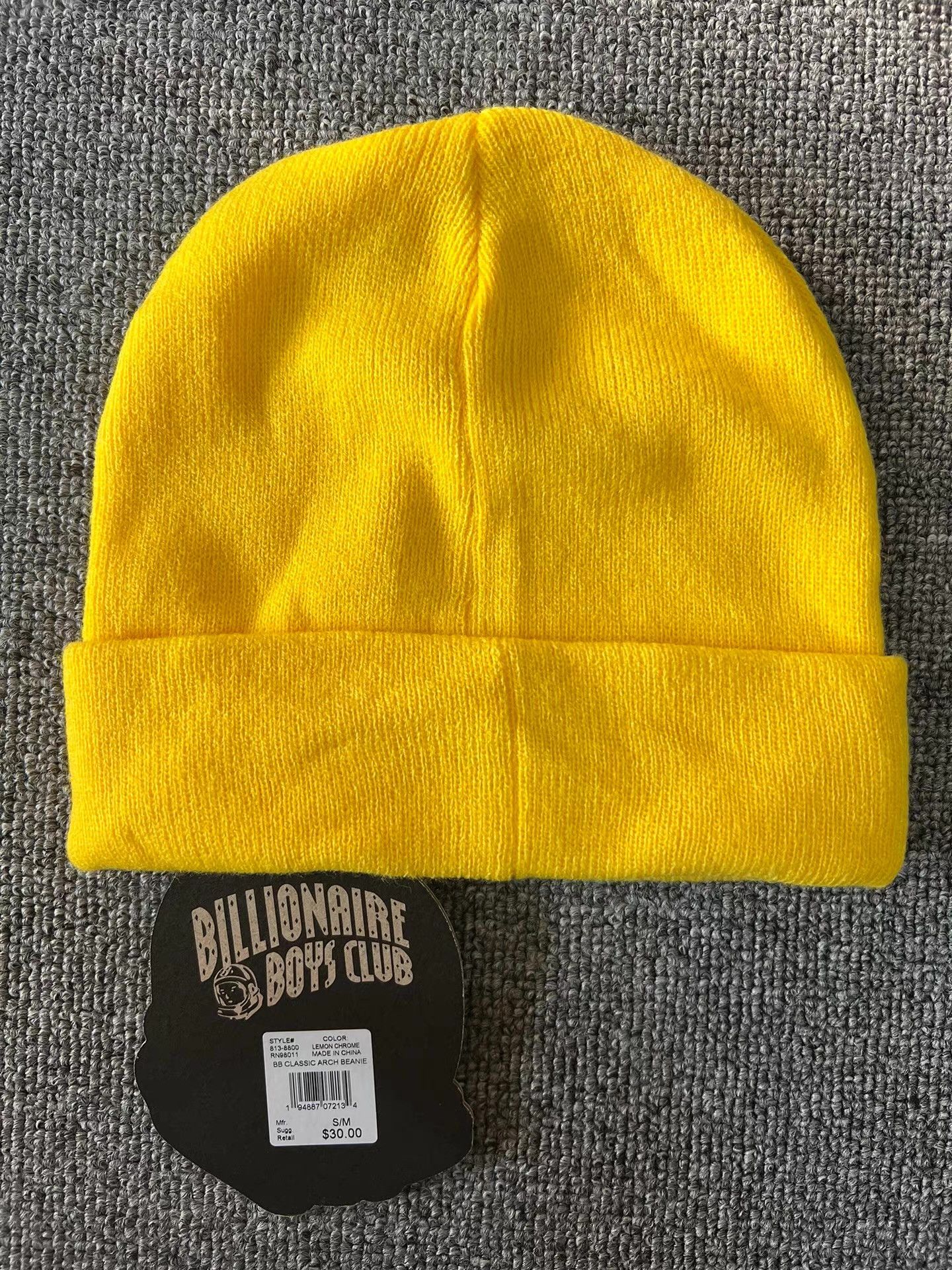 Billionaire Boys Club BBC Classic Rubber Logo Knitted Beanie Q7 Size ONE SIZE - 1 Thumbnail