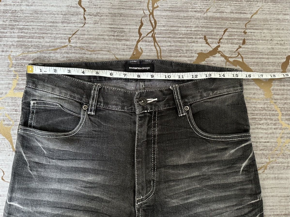 semanticdesign Semantic Design Claw Marks Curve Leg Strechable Denim Size US 30 / EU 46 - 4 Thumbnail