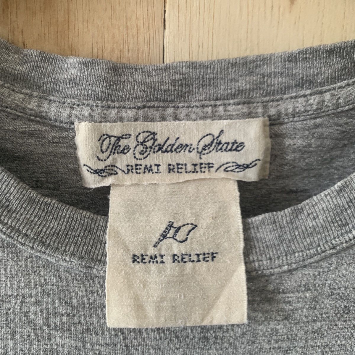 Remi Relief Remi Relief Heavy Cotton Heather Grey Pocket Tee Size US M / EU 48-50 / 2 - 3 Thumbnail