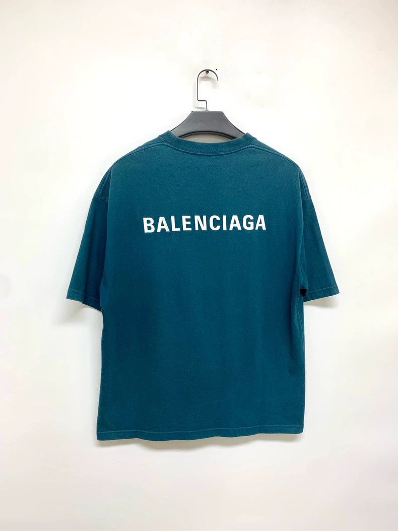 Balenciaga Balenciaga Back logo short sleeve Size US XL / EU 56 / 4 - 8 Thumbnail