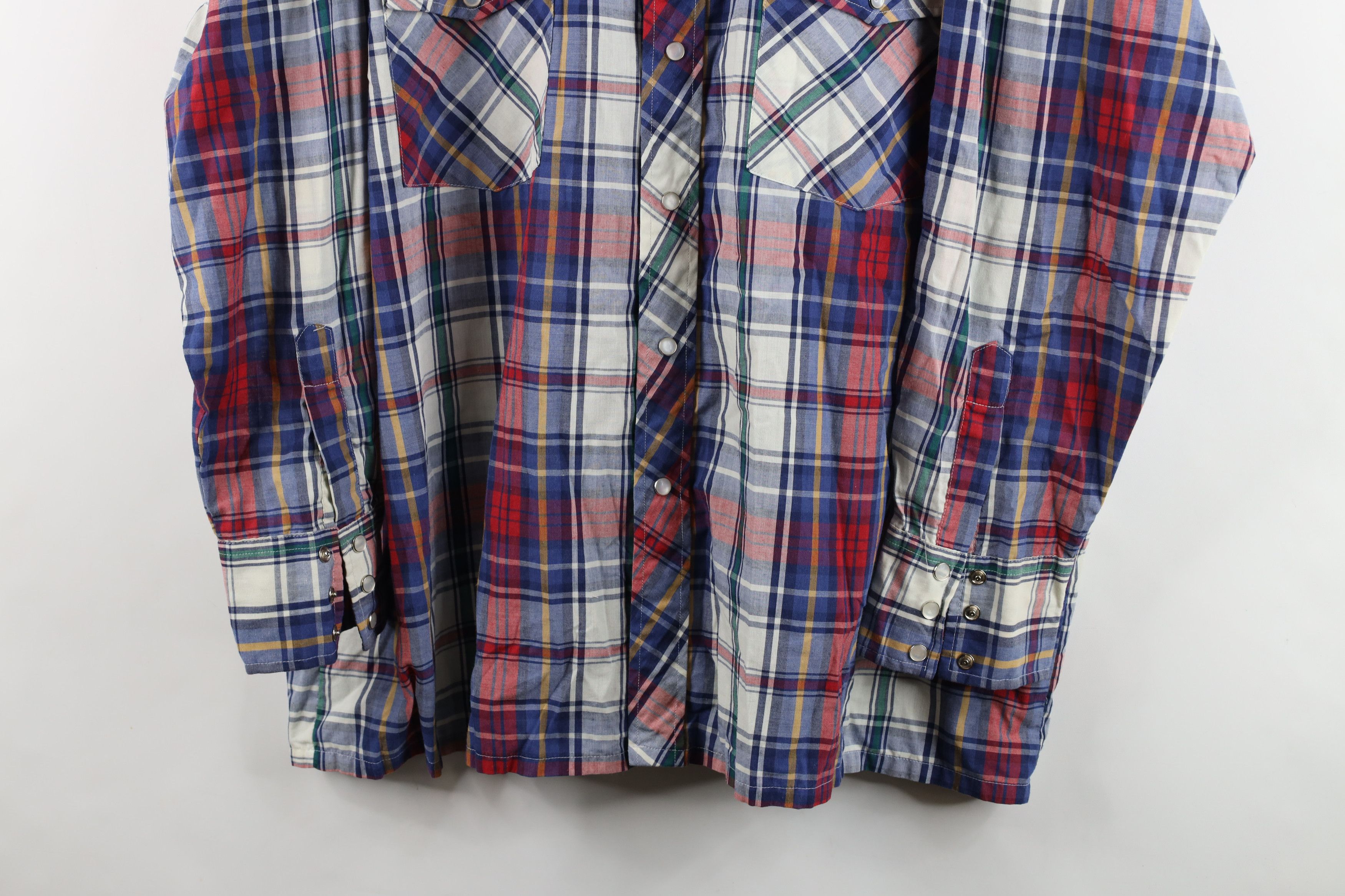 Vintage Vintage 70s Streetwear Western Rodeo Snap Button Shirt Size US XXL / EU 58 / 5 - 3 Thumbnail