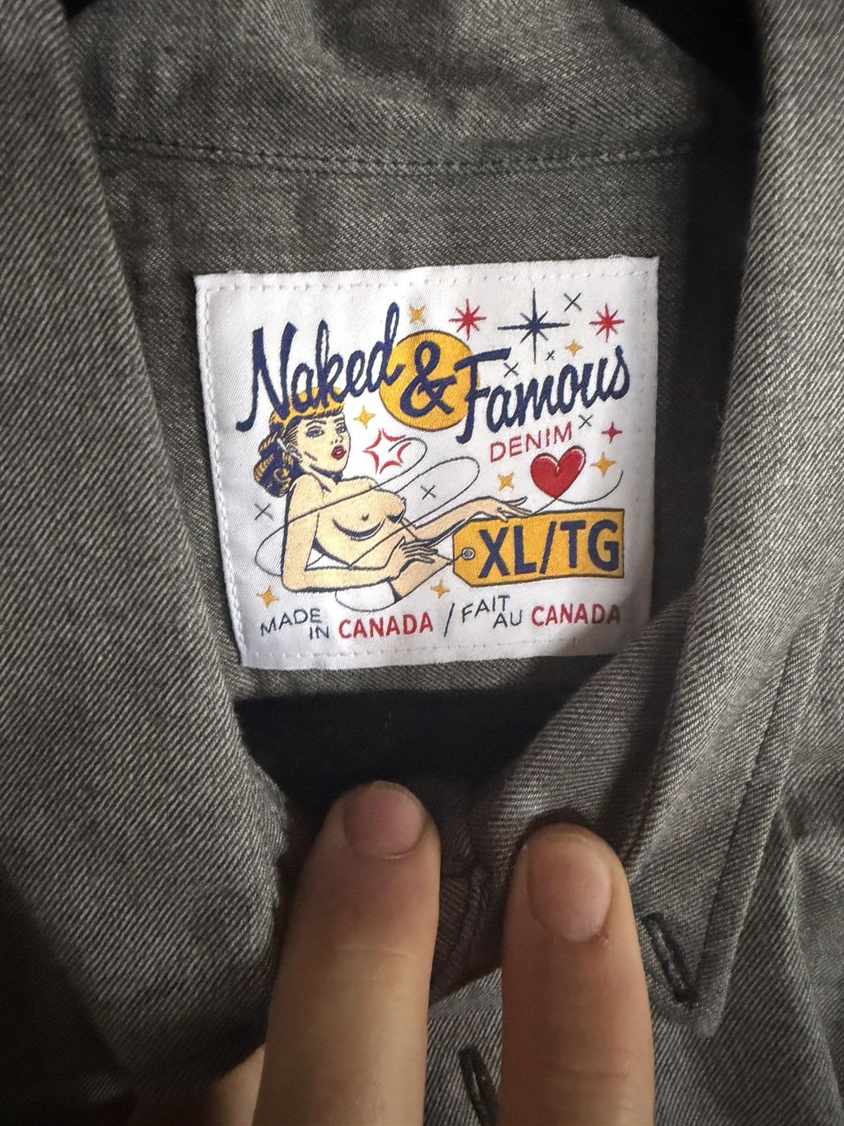 Naked & Famous Naked & Famous Easy Shirt XL Soft Flannel Disco’d Color Grey Size US XL / EU 56 / 4 - 4 Thumbnail