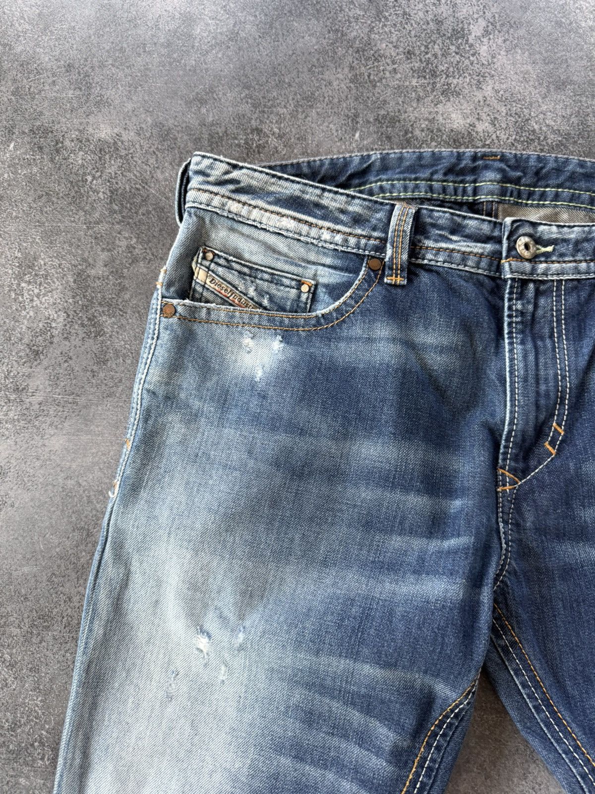 Diesel VTG HYSTERIC GLAMOUR STYLE WASHED DIESEL JEANS 90s Size US 34 / EU 50 - 10 Thumbnail