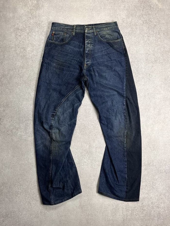 Japanese Brand × Michiko Koshino × Vintage VINTAGE MICHIKO KOSHINO YEN JEANS AVANTGARDE JAPANESE PANTS Size US 32 / EU 48 - 2 Thumbnail