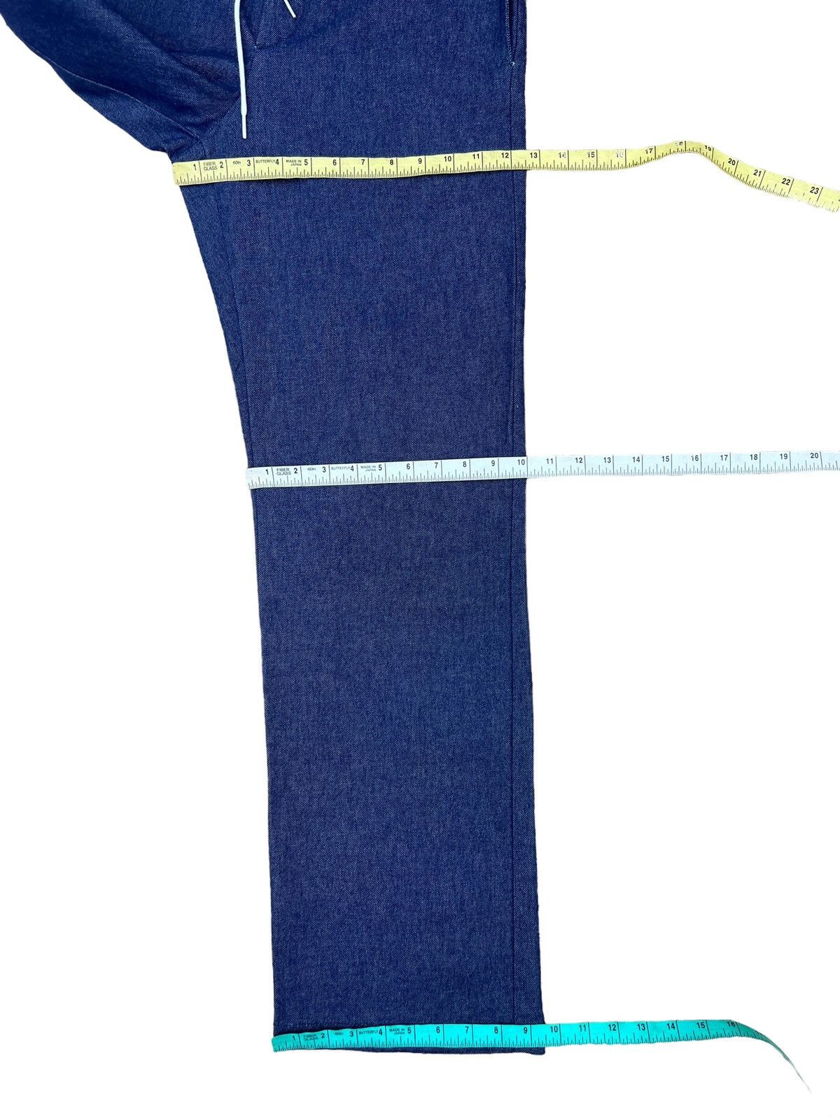 Danton Vintage Danton France Draw String Denim Trouser Pant Size US 29 - 3 Thumbnail