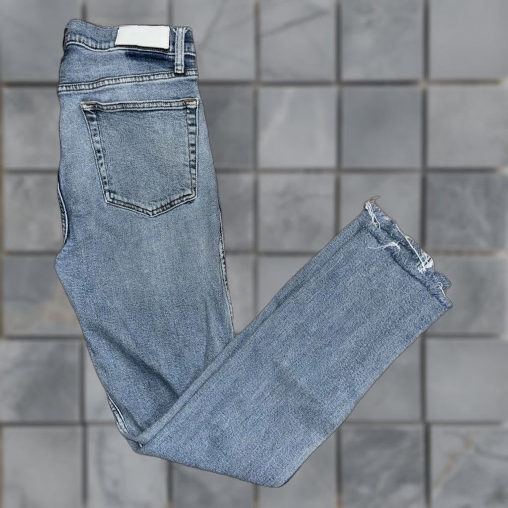 RE/DONE Re/Done Originals Jeans Women’s 30x32 Button Fly Distressed Denim Slim Skinny Blue Size 30" / US 8 / IT 44 - 1 Thumbnail