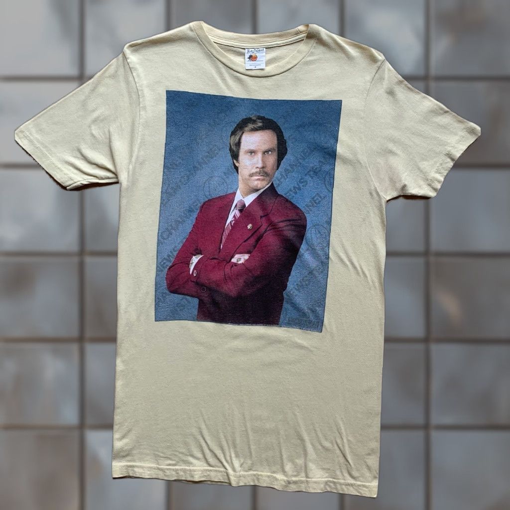 Vintage Anchorman Movie Promo Shirt M Yellow Nike? Size US M / EU 48-50 / 2 - 1 Thumbnail