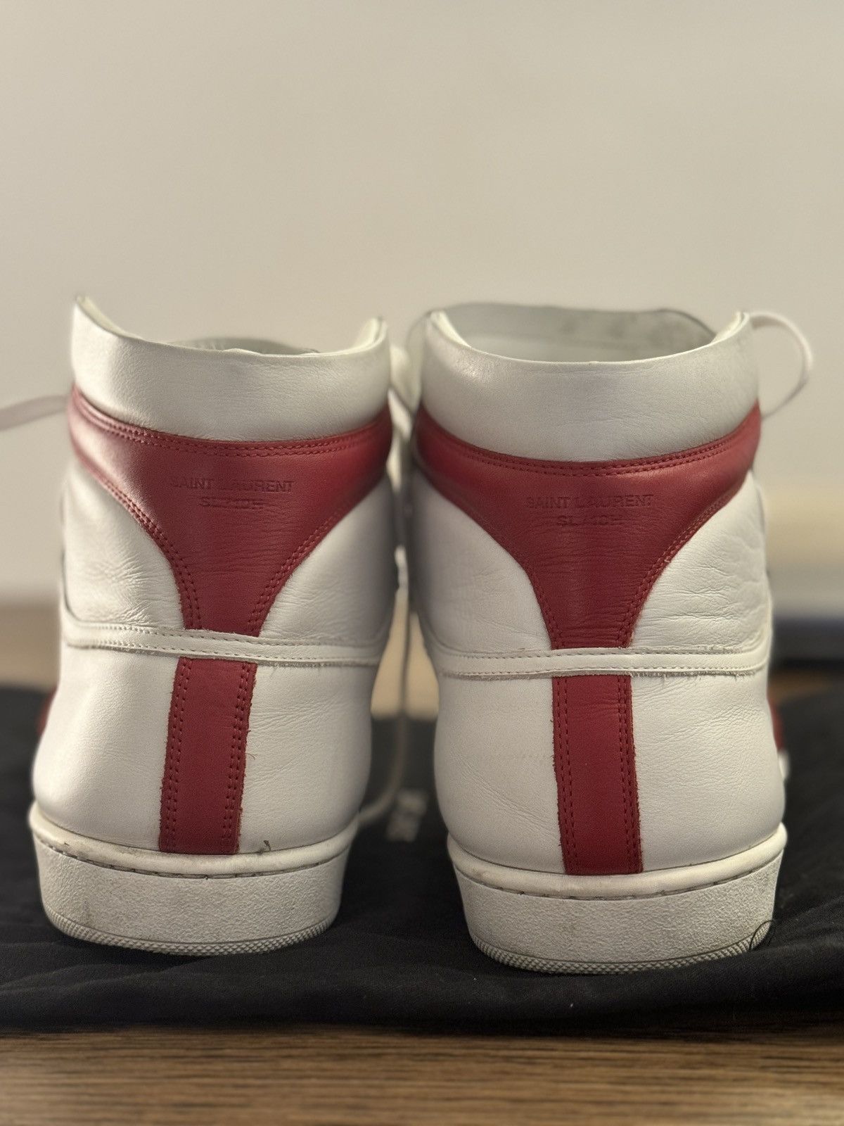 Yves Saint Laurent YSL Court Classic SL (White/Red) US 10 Size US 10 / EU 43 - 4 Thumbnail