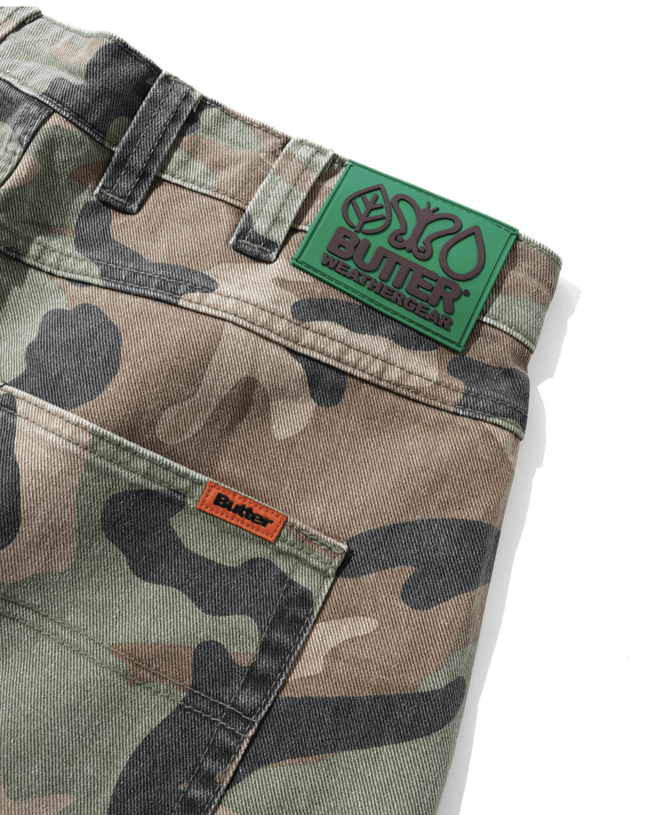 Butter Goods BUTTER Weathergear Denim Jeans, Woodland Camo Size US 36 / EU 52 - 4 Thumbnail