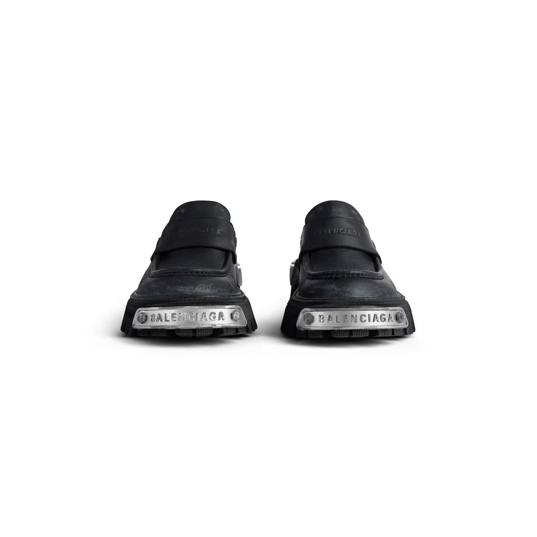 Balenciaga o1w1db10526 Tractor Loafers in Black Size US 12 / EU 45 - 3 Thumbnail