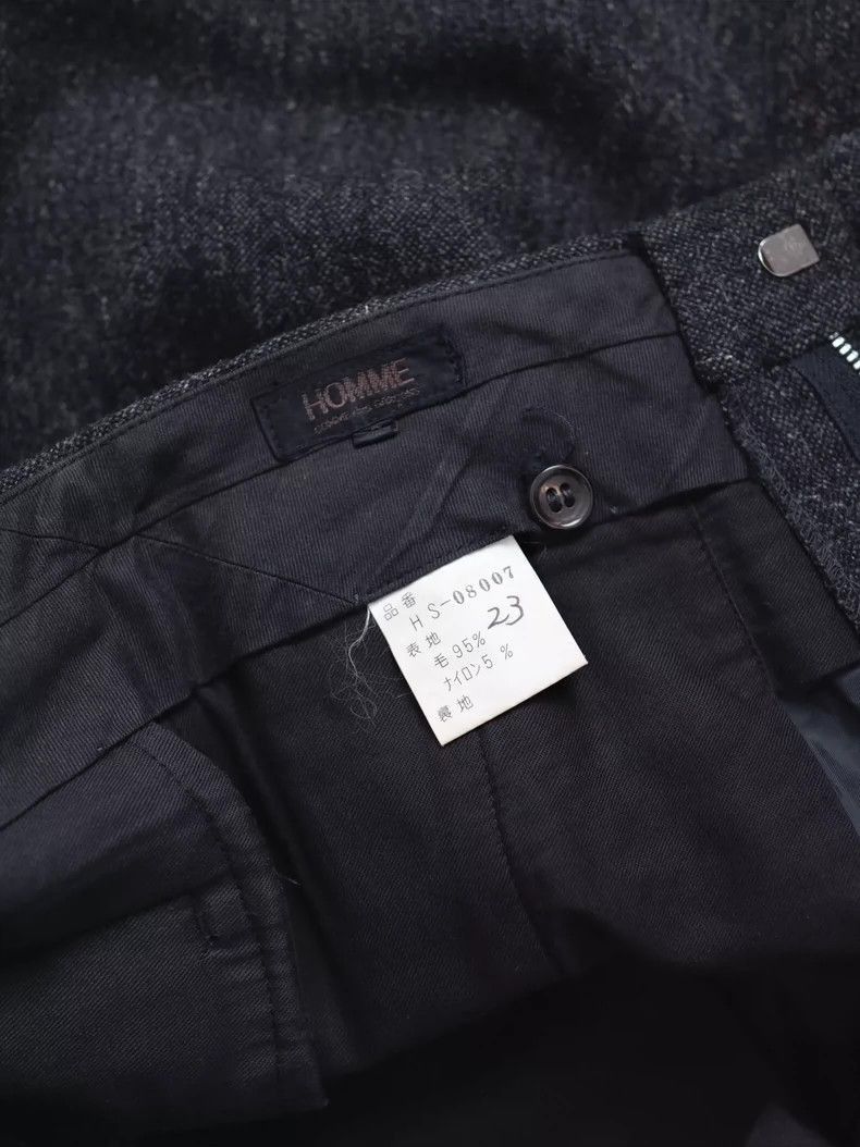 Comme des Garcons COMME des GARCONS HOMME dark grey straight leg wide pleated Size US 30 / EU 46 - 7 Thumbnail