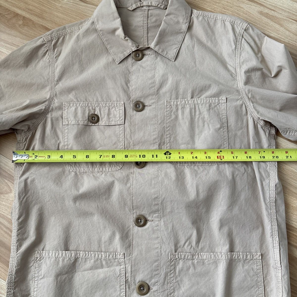 Altea Altea Beige Cotton Shirt Jacket US Size S Made In Italy Size US S / EU 44-46 / 1 - 12 Thumbnail