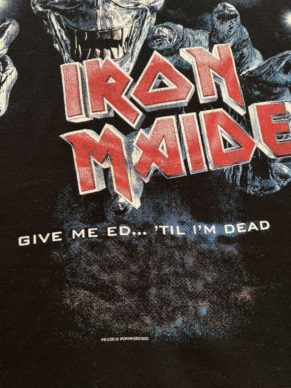 Band Tees × Iron Maiden × Vintage Vintage Iron Maiden 2003 Bootleg Hoodie Size US M / EU 48-50 / 2 - 6 Thumbnail