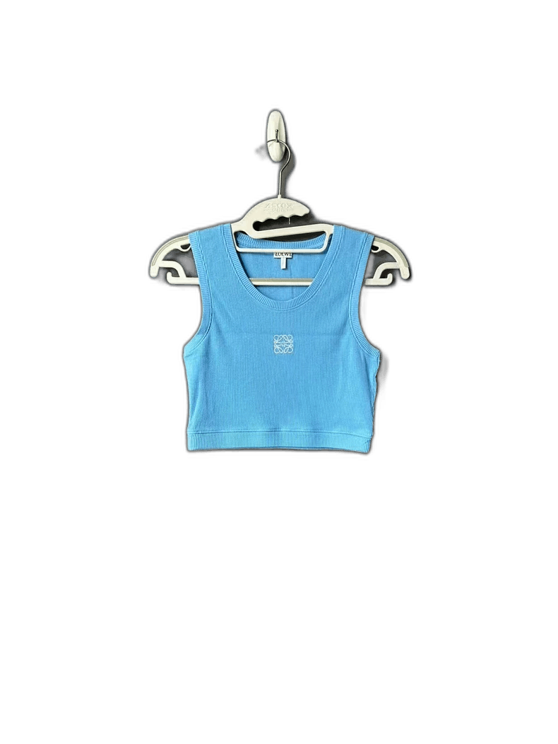 Loewe Loewe Blue Embroidered Logo Tank Top Size S / US 4 / IT 40 - 1 Thumbnail