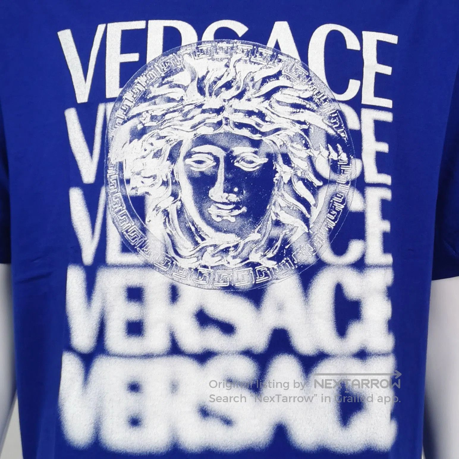 Versace Versace Cotton Medusa Logo Crew Neck T-Shirt L. Size US L / EU 52-54 / 3 - 1 Thumbnail