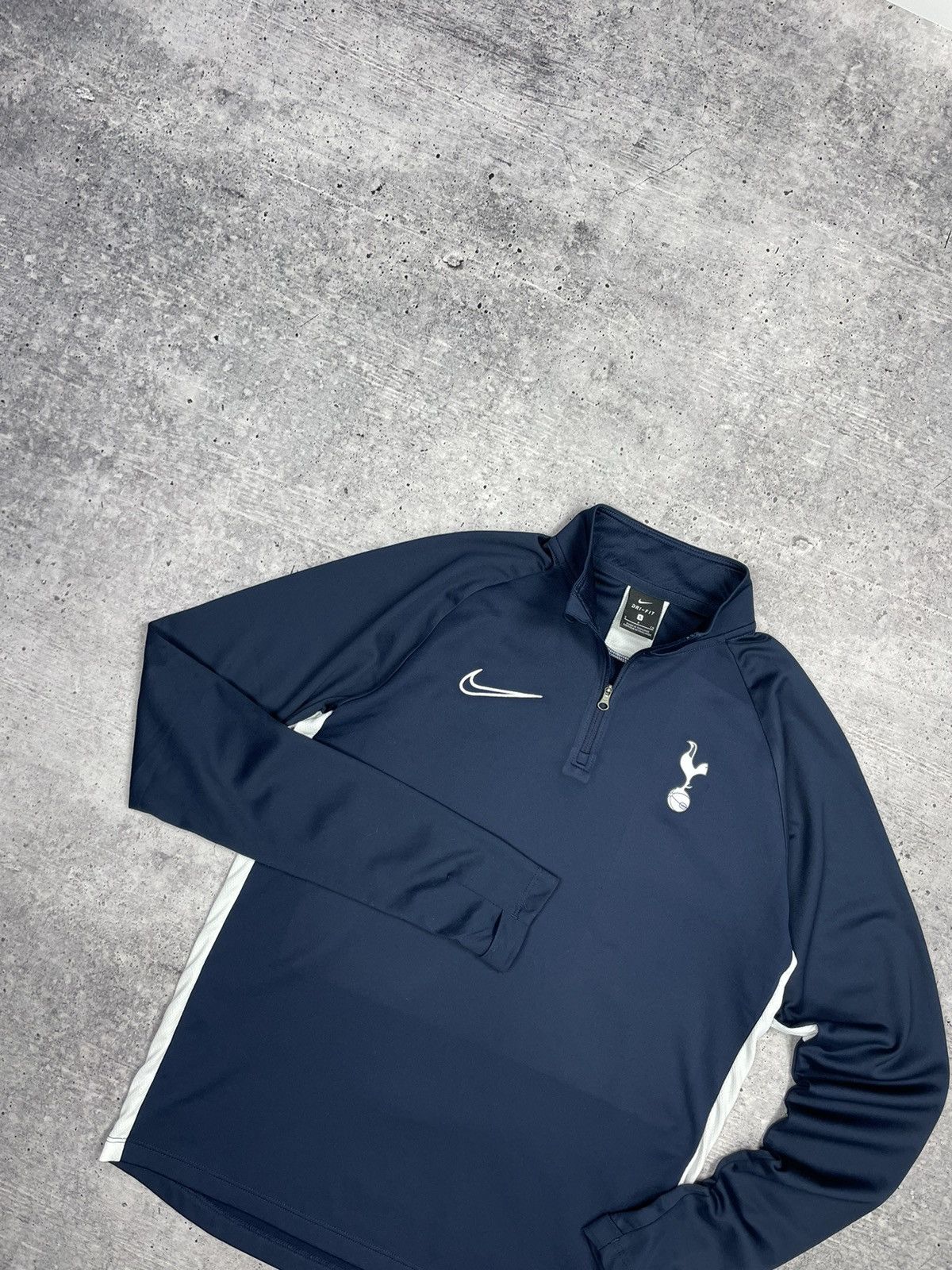 Nike × Vintage Vintage Nike Tottenham Y2K Style Training Zip Sweatshirt Size US S / EU 44-46 / 1 - 3 Thumbnail