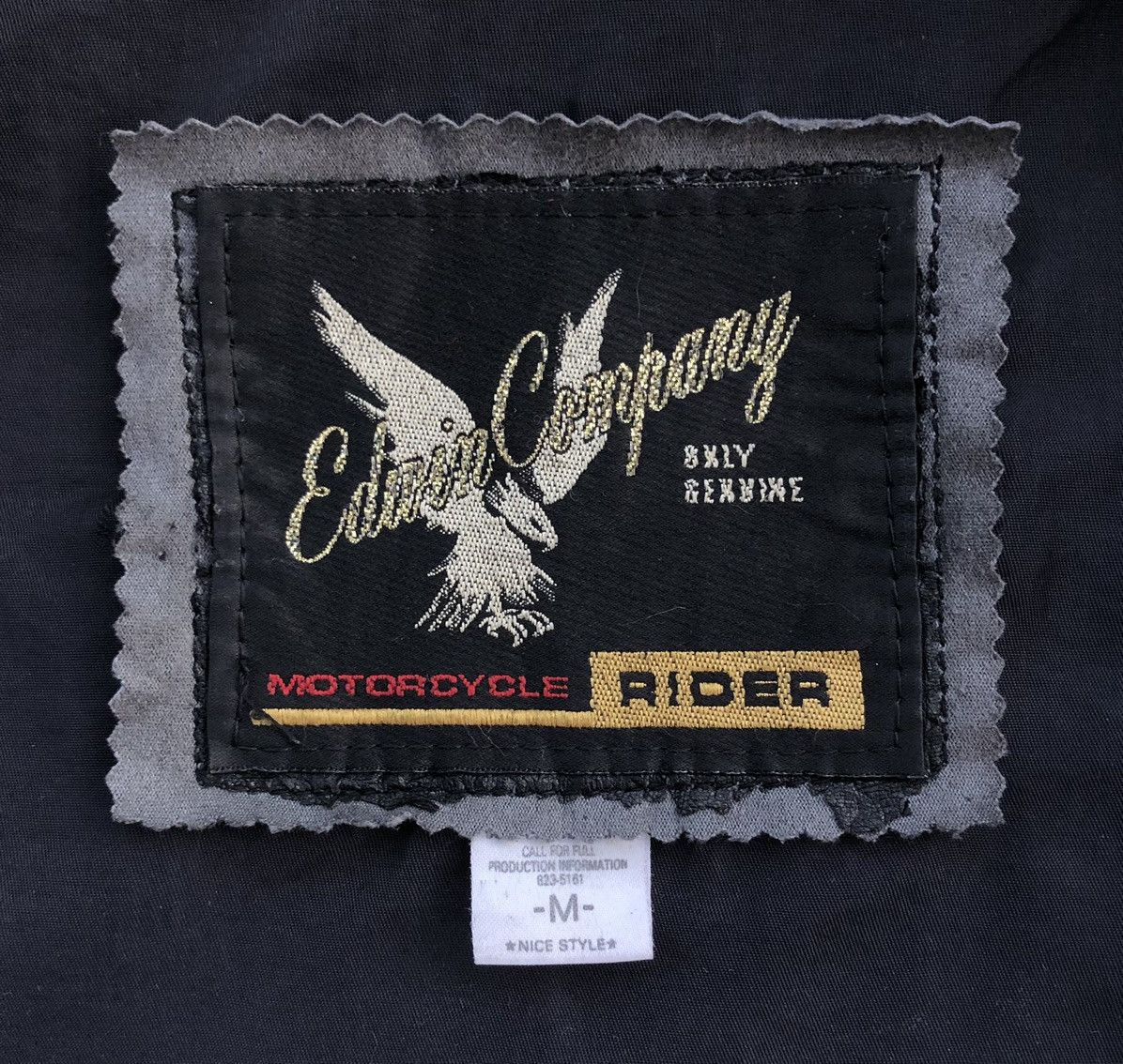 Edwin VTG Edwin Motorcycle Rider Double Fur Collar Denim Jacket Size US M / EU 48-50 / 2 - 18 Thumbnail