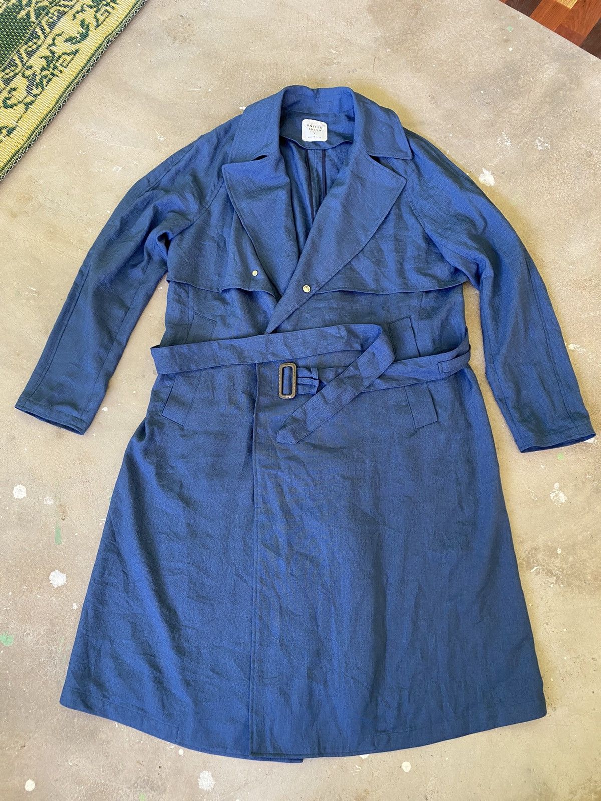 Japanese Brand United Tokyo Belted Long Trench Coat Japan Size US M / EU 48-50 / 2 - 1 Thumbnail