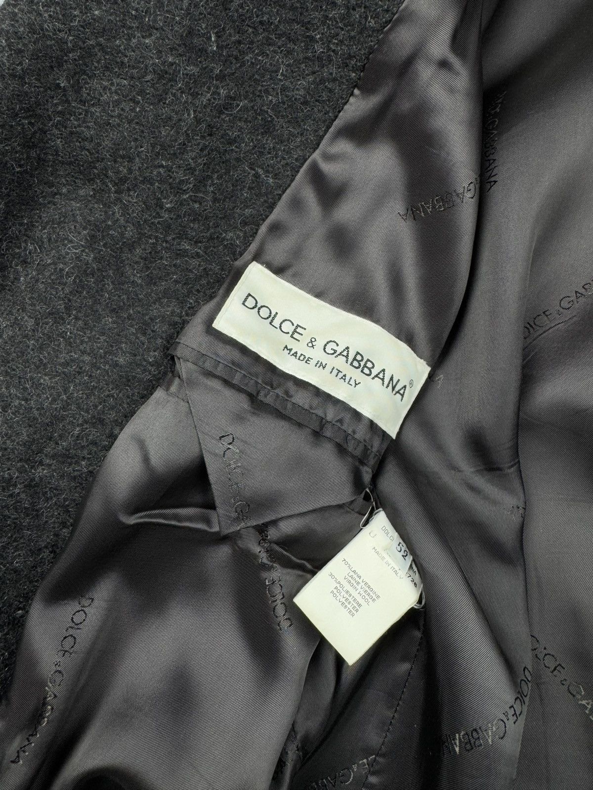 Dolce & Gabbana Dolce Gabbana Vintage Double Breasted Wool Coat Jacket 52/54 Size US L / EU 52-54 / 3 - 4 Thumbnail