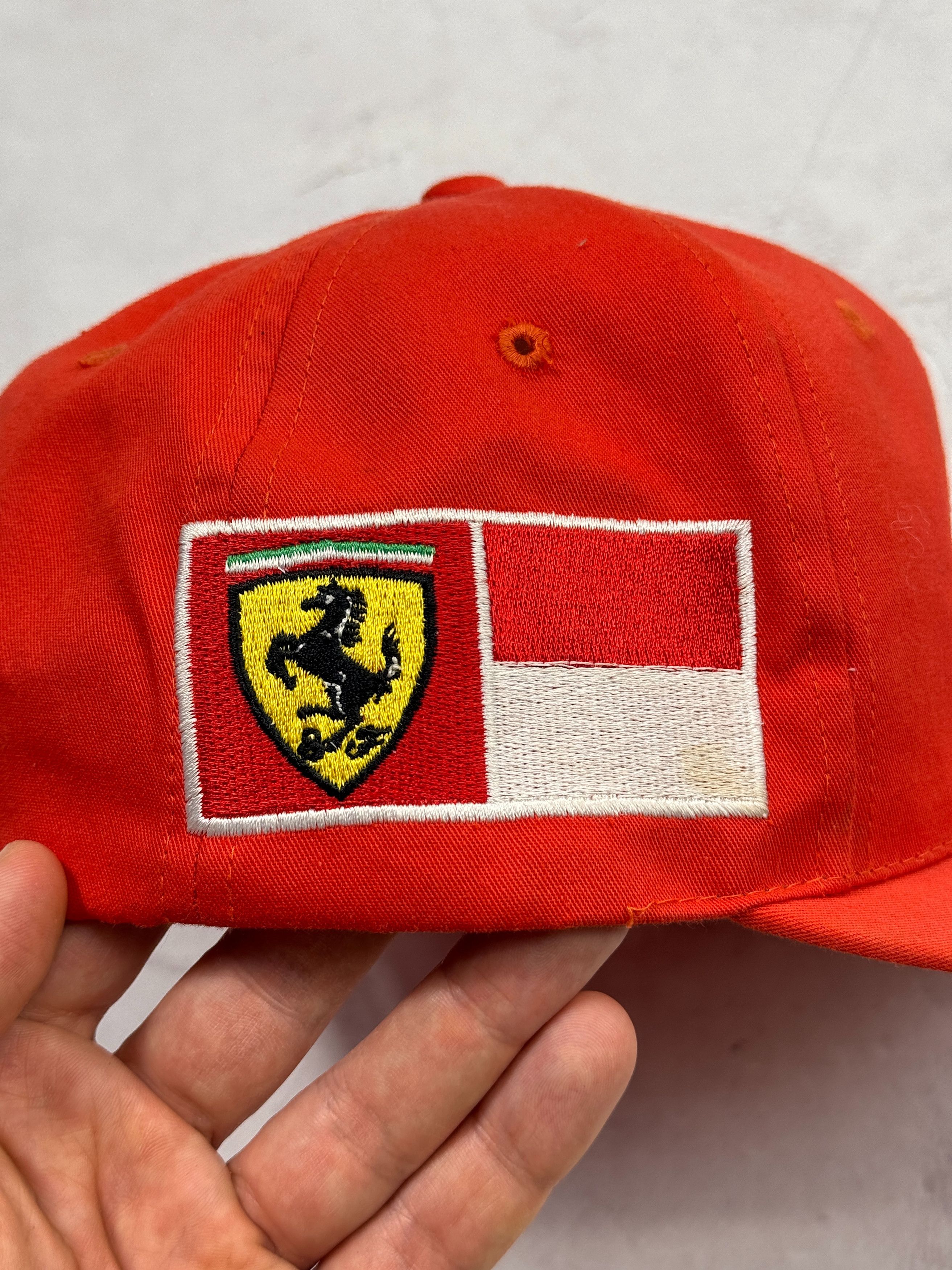 Ferrari × Formula 1 Vintage Ferrari Baseball Cap Michael Schumacher Signature Size ONE SIZE - 13 Thumbnail
