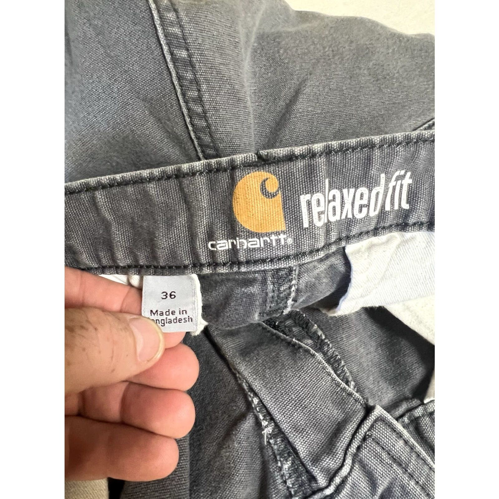 Carhartt Carhartt Men's Cargo Shorts Gray 34 Relaxed Fit 10.5in Inseam Canvas Utility Pockets Workwear Outdoor Modern Casual Size US 34 / EU 50 - 5 Thumbnail