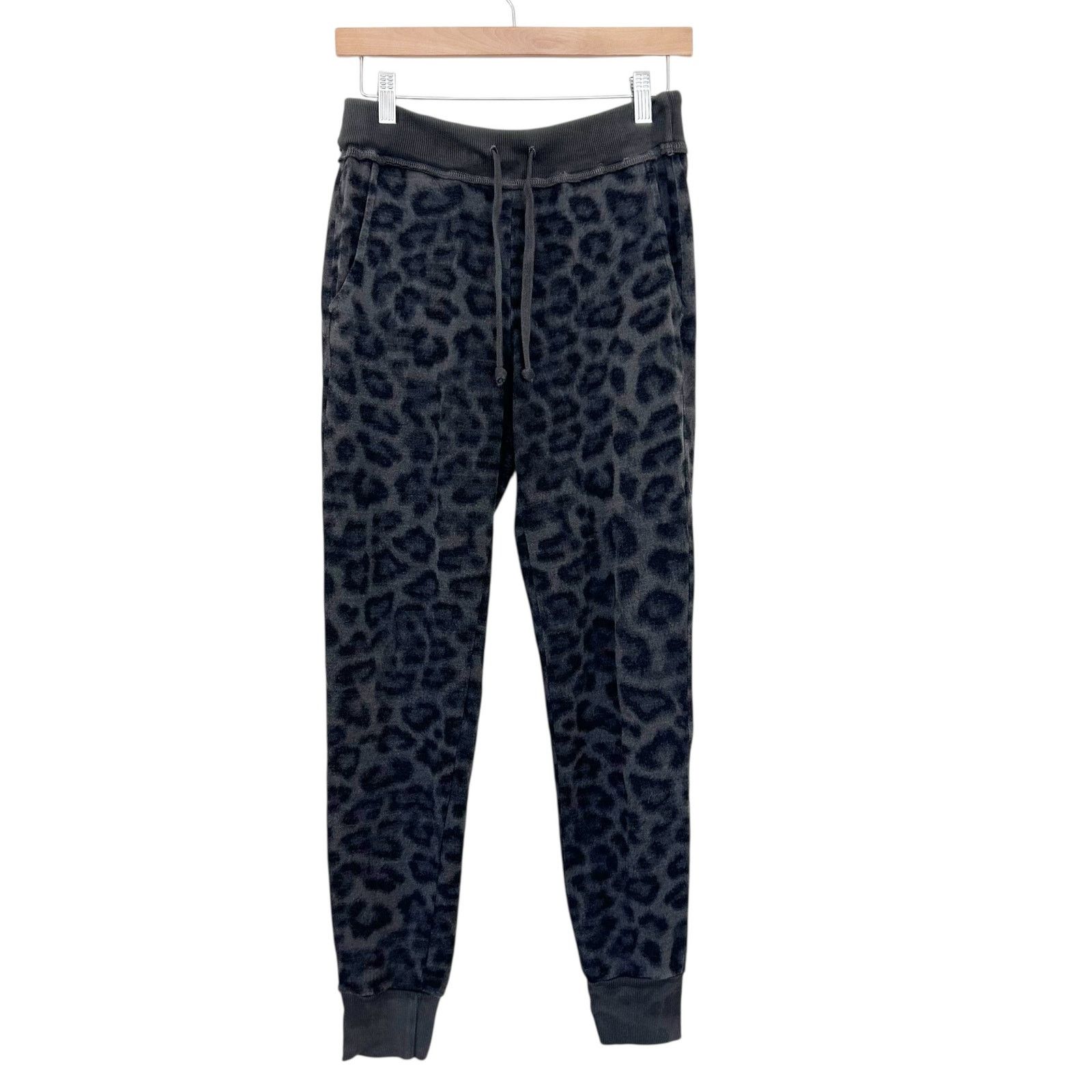 Splendid Splendid Gray Leopard Print Joggers Sweatpants Sz XS Size 26" / US 2 / IT 38 - 1 Thumbnail