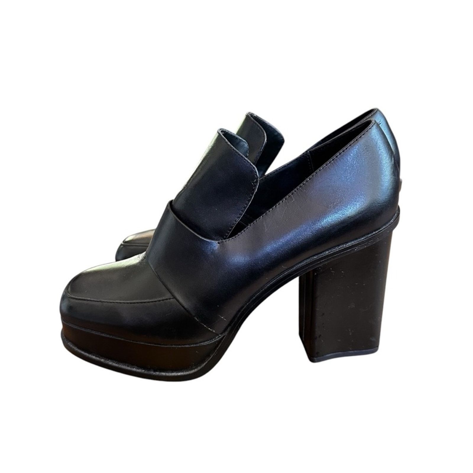 Zara Zara Block Court Platform Heels – Black – EU 40 / US 9–9.5 Size US 9 / IT 39 - 7 Thumbnail