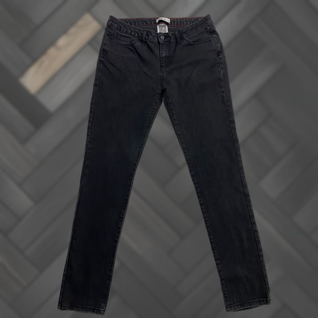 Denime Cello Jeans Slim Denim 13 Black Juniors Womens Jeans Straight Stretch 5-Pocket Design Inseam 31 in Modern Denim Size 34" / US 12 / IT 48 - 1 Thumbnail