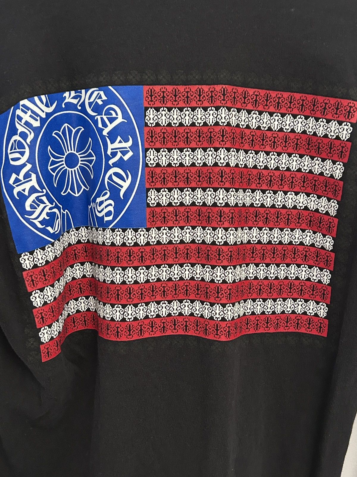 Chrome Hearts Chrome Hearts USA Flag Pocket Long- Sleeve Black M Authentic Size US M / EU 48-50 / 2 - 3 Thumbnail