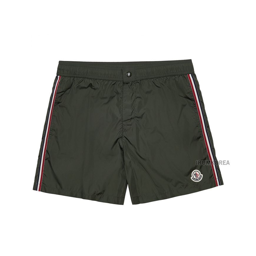 Moncler Swim Shorts with Logo Patch Size US 32 / EU 48 - 1 Thumbnail
