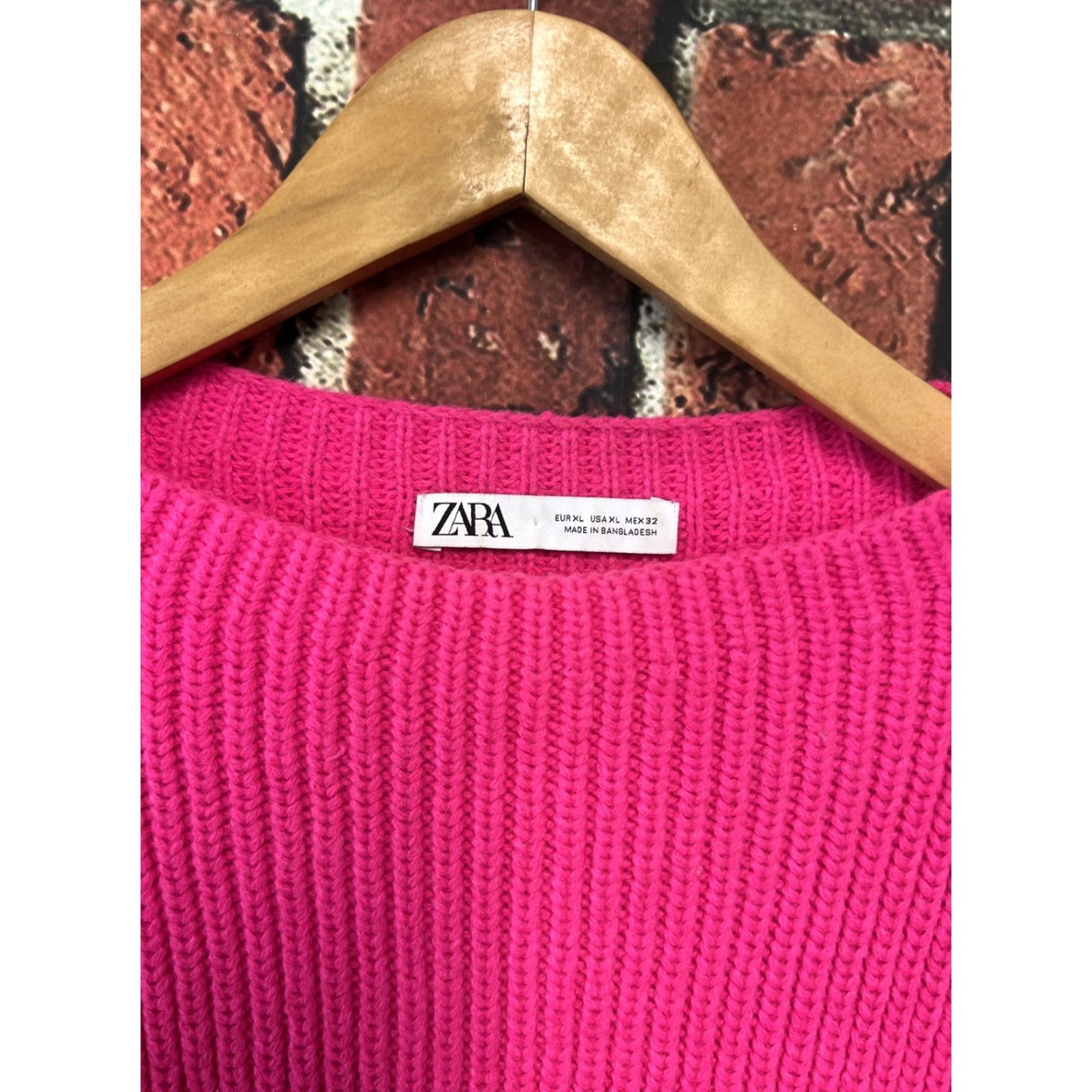 Zara Zara Pink Knit Sweatshirt Pullover Womens XL Knit Style Pullover Casual Dusty Logo Rose Pattern 3/4 Sleeve Womens Size XL / US 12-14 / IT 48-50 - 2 Thumbnail