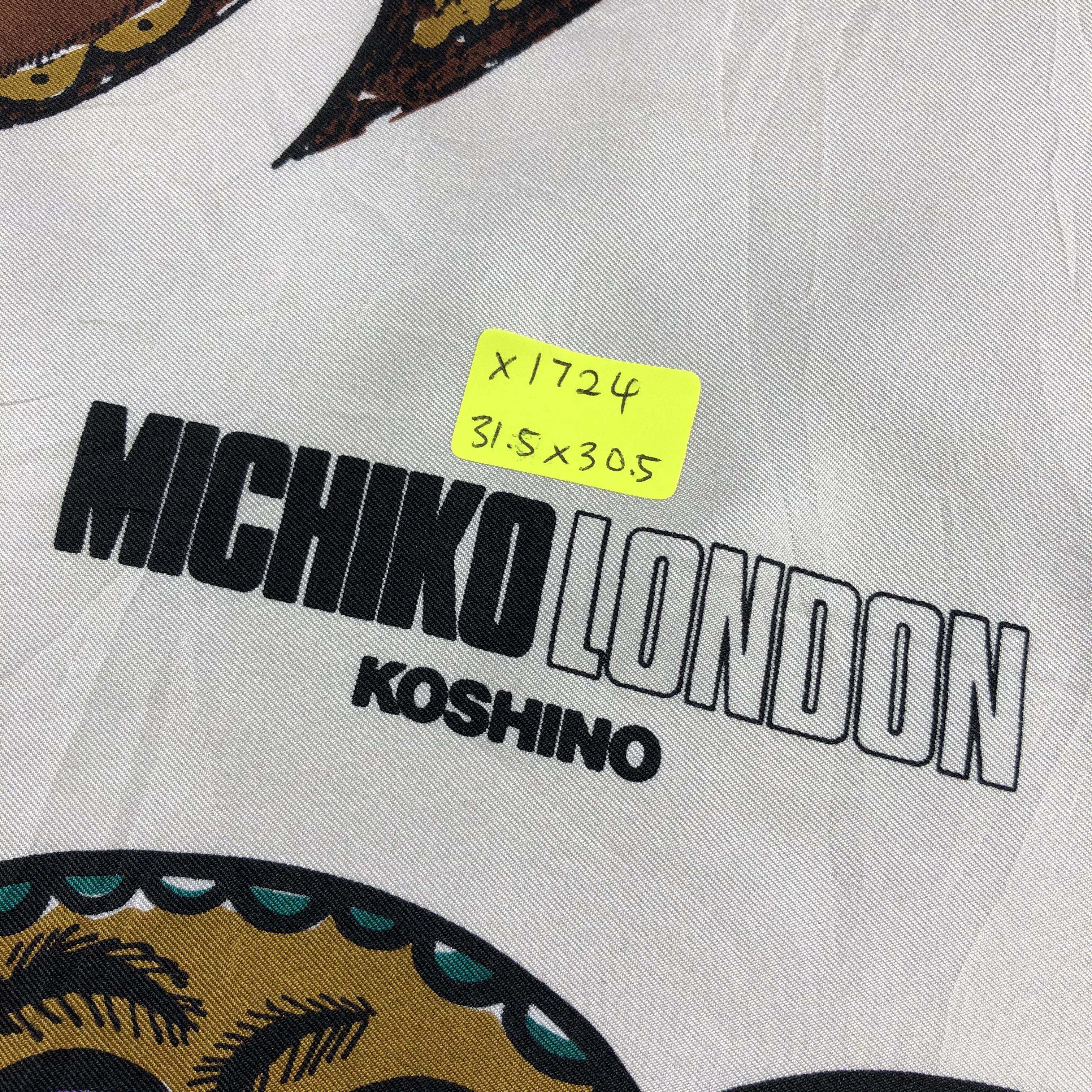 Michiko Koshino London × Vintage Vintage Michiko Koshino London Silk Scarf Size ONE SIZE - 7 Thumbnail