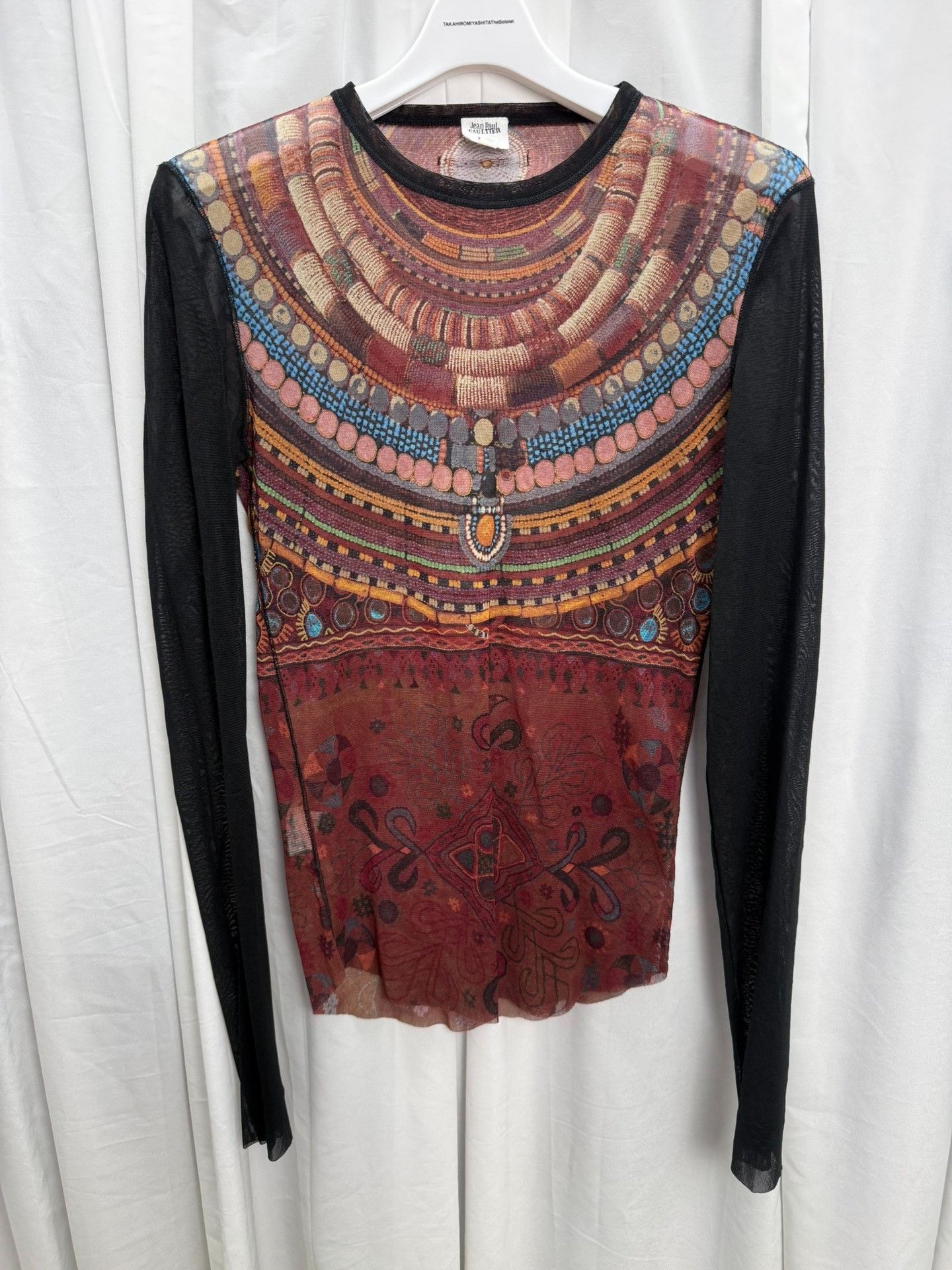 Jean Paul Gaultier Jean Paul Gaultier Mesh Beaded Top Size L / US 10 / IT 46 - 1 Thumbnail