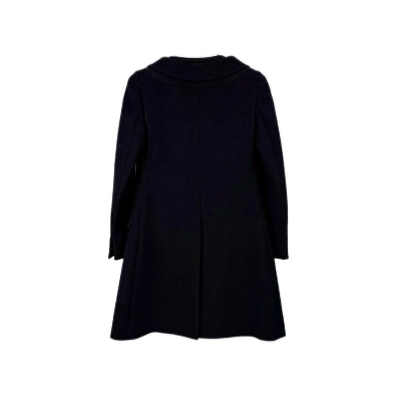 Prada Prada Size 38 Black wool tweed medium and long coat 2502-N Size US XXS / EU 40 - 2 Thumbnail