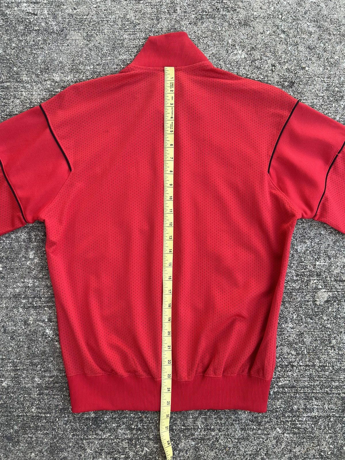 Vintage 80s Nike Hybrid Mesh Red Tracktop Sweater