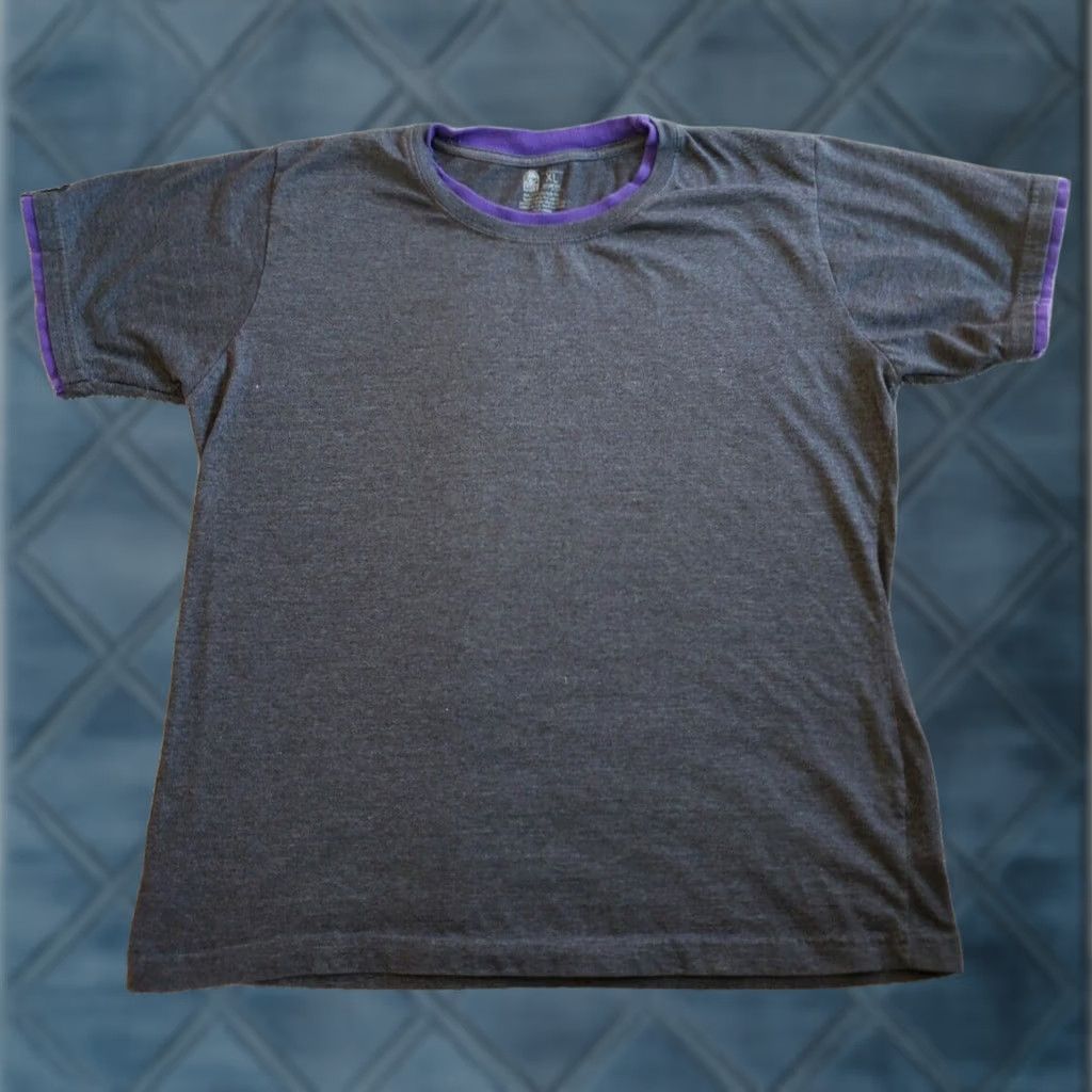 Bell Taco Bell T Shirt XL Women Gray Emoji Graphic Purple Trim Short Sleeve Crew Neck Size XL / US 12-14 / IT 48-50 - 1 Thumbnail