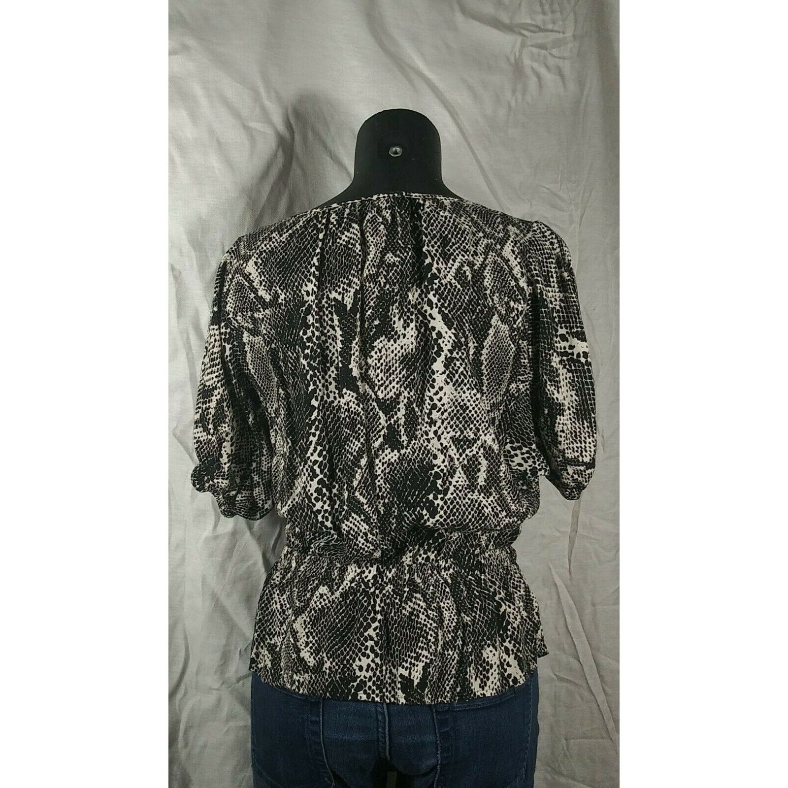 Express Express Peplum Top Blouson - Small Petite Size S / US 4 / IT 40 - 3 Thumbnail