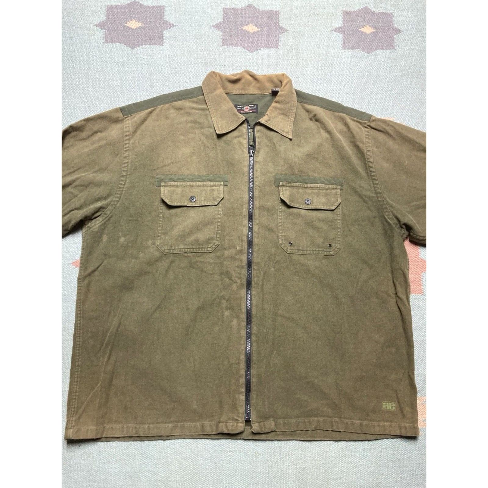 American Eagle Outfitters VINTAGE American Eagle Outfitters Jacket Shirt Jacket Full Zip Hunting Military Green XL Men Size US XL / EU 56 / 4 - 2 Thumbnail