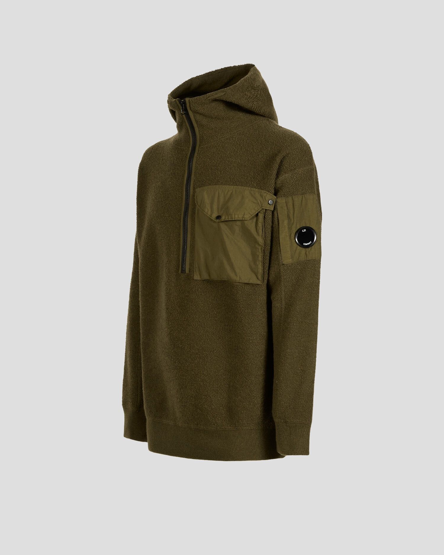 C.P. Company o1y1224 Hooded Sweater in Military Green Size US S / EU 44-46 / 1 - 3 Thumbnail