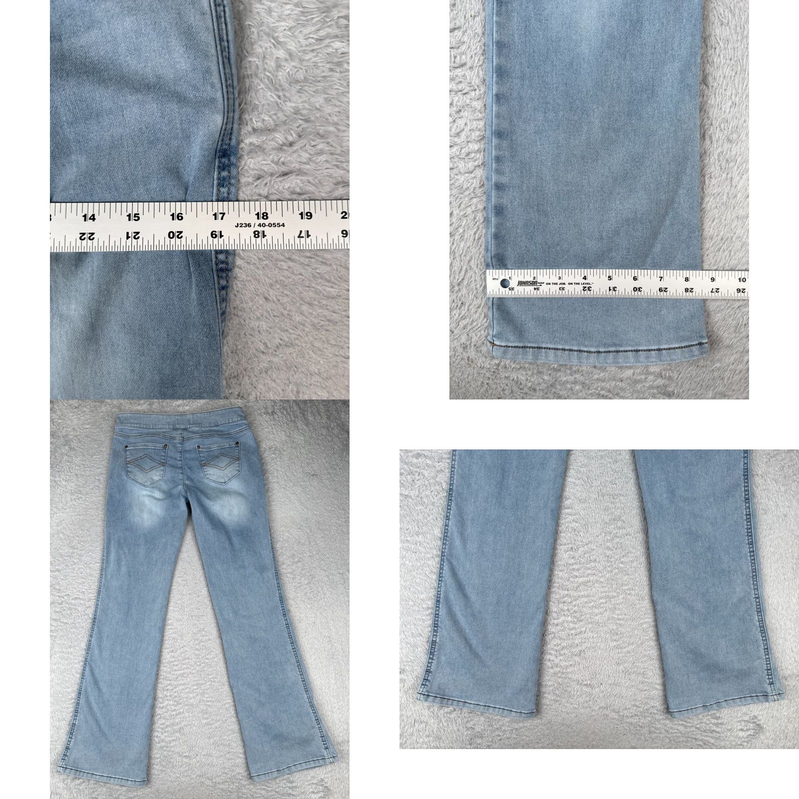 Vintage Panama Jeans Womens Jeans Blue Denim Pull On Low Rise Stretch 30x31 Regular 5-Pocket Design Bootcut Size 28" / US 6 / IT 42 - 9 Thumbnail